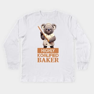 Just a Highly Koalified Baker Koala 2 Kids Long Sleeve T-Shirt